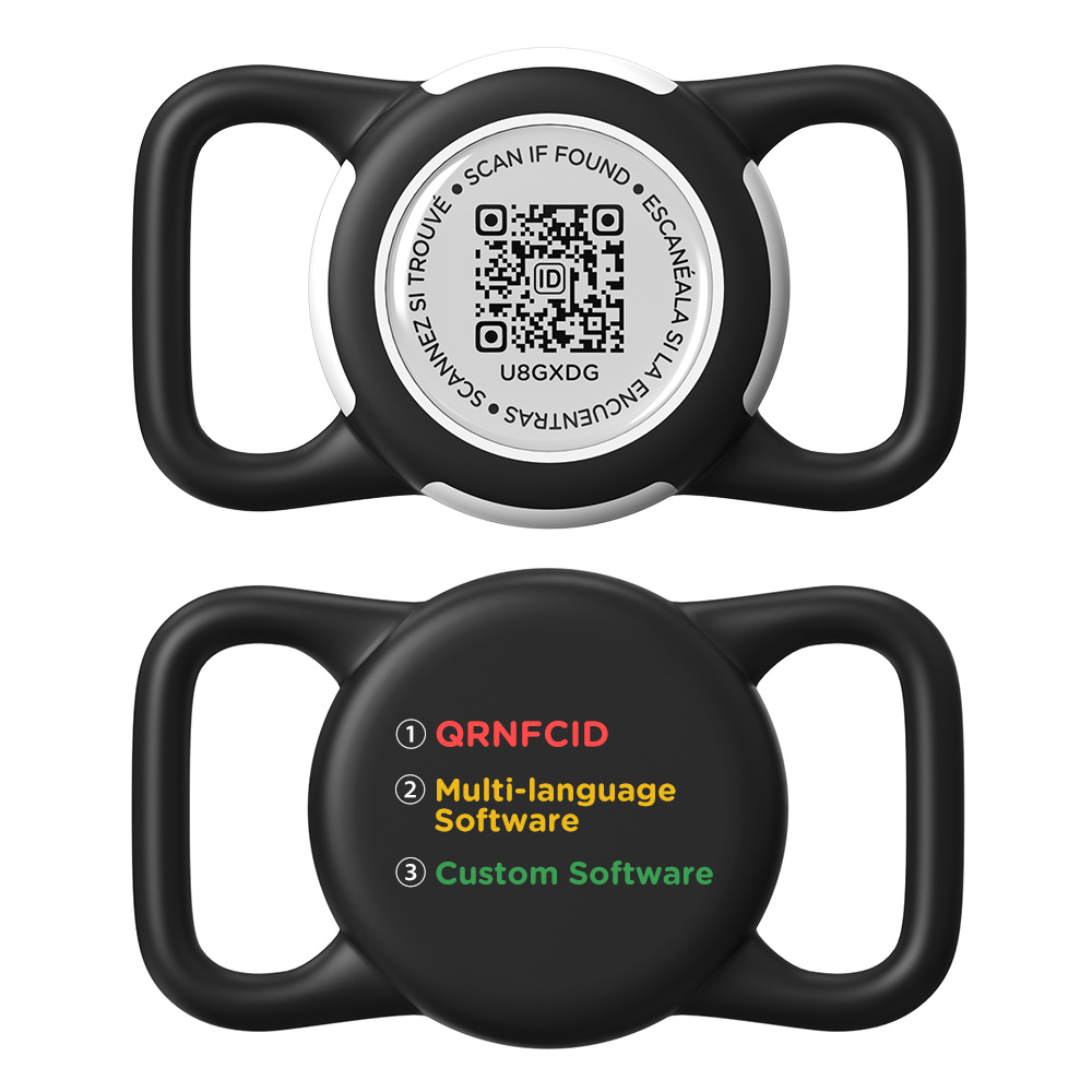 Silikonski privezak za pse sa QR kodom - 1