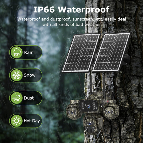 Ultra HD Lovačka Solarna 4G Kamera Sectec K-323-20M - Slika 5