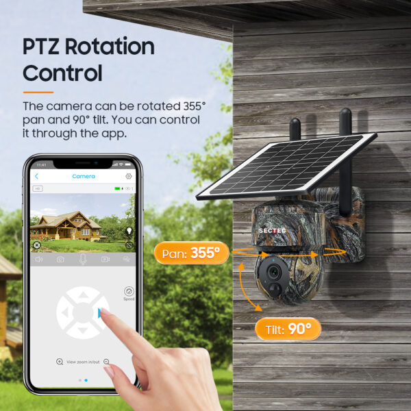 Solarna 4G PTZ Kamera Sectec ST-517C-4M - Slika 6