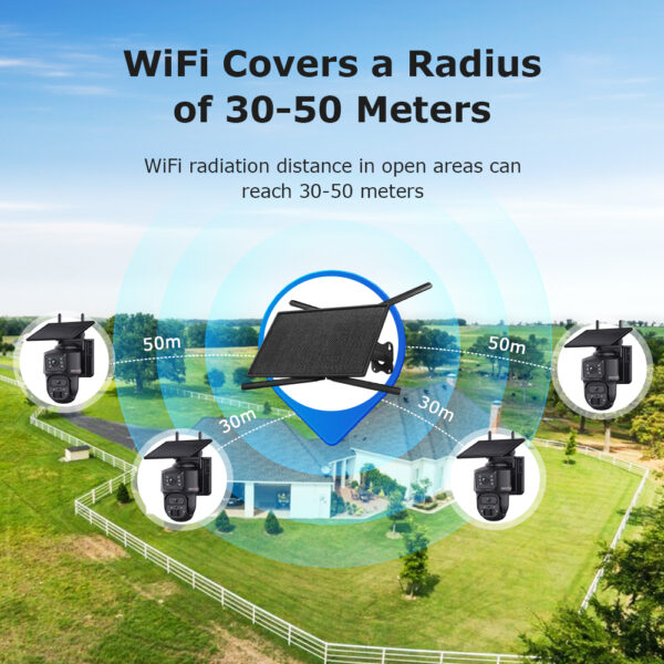 Solarni 4G Ruter + WiFi Kamera Kit Sectec ST-SRK04-B - Slika 4