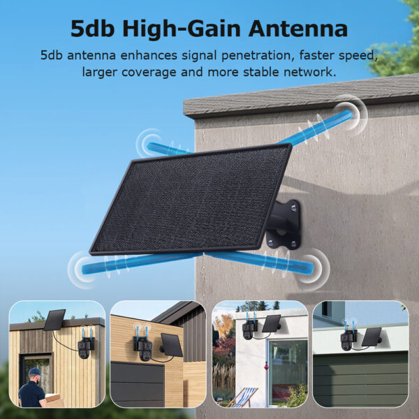 Solarni 4G Ruter + WiFi Kamera Kit Sectec ST-SRK04-B - Slika 5